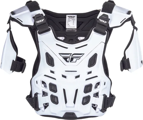 Fly Racing Adult White Revel Offroad Roost Chest Guard Protector