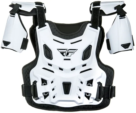 Fly Racing Youth White Revel Roost Chest Protector Guard Protector
