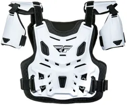 Fly Racing Youth Unisex CE Revel Offroad Roost Guard One Size White