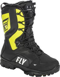 Fly Racing Marker Boot Adult 14 Black Gray Hi Viz