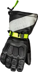 Fly Racing Glacier Gloves Adult S Black Gray Yellow