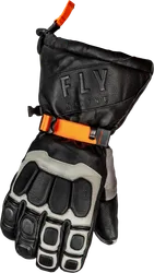 Fly Racing Glacier Gloves Adult 2XL Black Gray Orange