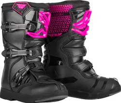Fly Racing Maverik MX Boots Youth 2 Black Pink