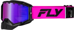 Fly Racing Pink Black Adult Zone Elite Snow Goggle Dual Pink Polarized