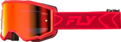 Fly Racing Red Adult Zone Goggle Dual Red Mirror