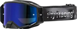 Fly Racing Black Gray Adult Zone Elite Goggles Dual Smoke Mirror