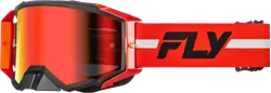 Fly Racing Red Black Adult Zone Pro Goggle Single Red Mirror