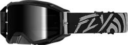 Fly Racing Grey Adult Zone Elite Goggles Dual Smoke Mirror