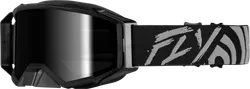 Fly Racing Grey Black Adult Zone Elite Goggles Dual Smoke