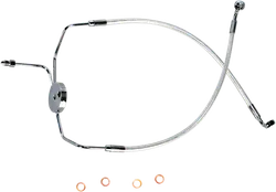 Magnum Designer Braided Front Brake Line Kit Lower Chrome Non ABS