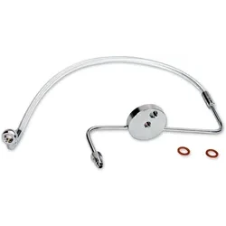 Magnum Designer Braided Front Brake Line Kit Lower Chrome Non ABS