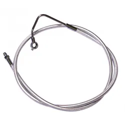 Magnum Designer Braided Front Brake Line Kit Lower Chrome ABS