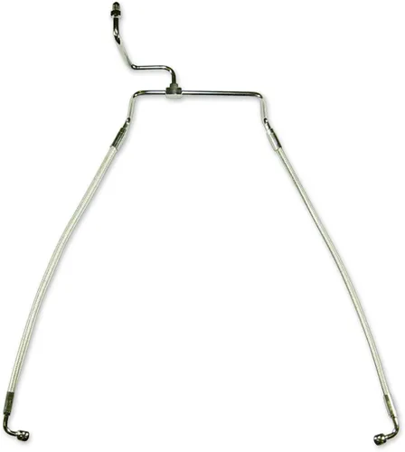 Magnum Designer Braided Front Brake Line Kit Lower Chrome Non ABS