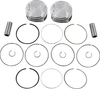 JE Piston Kit Rings Pins M8 STD 3.937in Bore 11:1