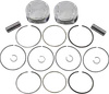 JE Piston Kit Rings Pins M8 .143in OB 4.08in Bore 11:1