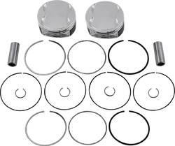 JE Piston Kit Rings Pins M8 .188in OB 4.125in Bore 11:1