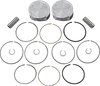 JE Piston Kit Rings Pins M8 .313in OB 4.25in Bore 11:1