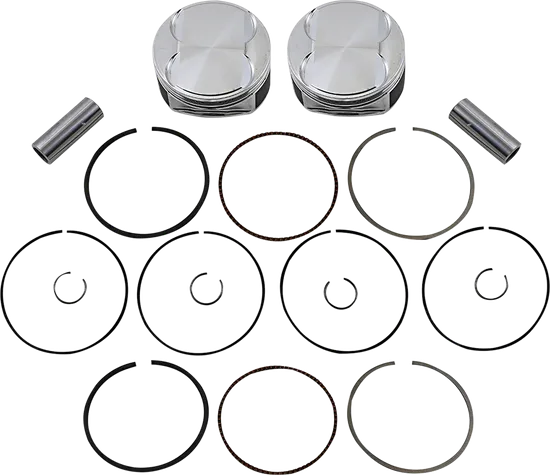 JE Piston Kit Rings Pins M8 .004in OB 4.02in Bore 11:1