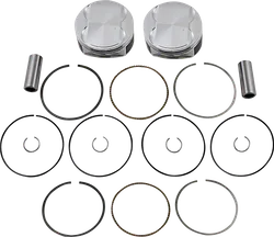 JE Piston Kit Rings Pins M8 STD 4.075in Bore 11:1