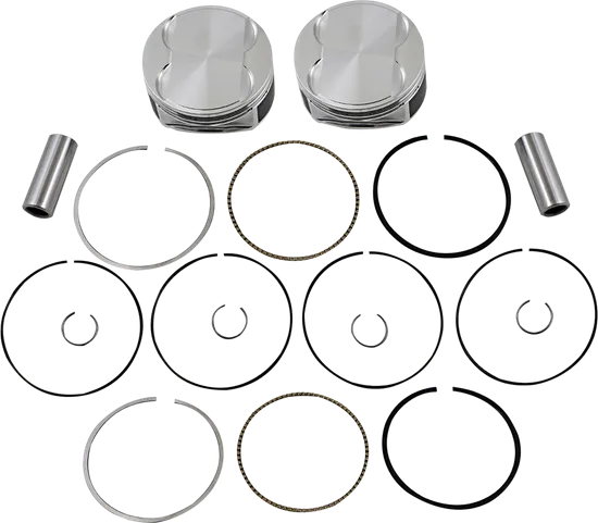 JE Piston Kit Rings Pins M8 .005in OB 4.08in Bore 11:1
