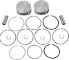 JE Piston Kit Rings Pins M8 .005in OB 4.08in Bore 11:1