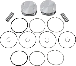 JE Piston Kit Rings Pins M8 .05in OB 4.125in Bore 11:1