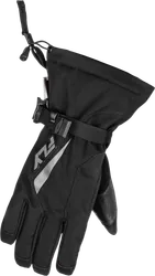 Fly Racing Title Gauntlet Gloves Adult M Black Gray