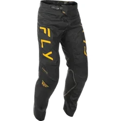Fly Racing Adult Men Kinetic Center Pants 28 Black Gold