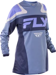 Fly Racing Adult Women F-16 Jersey 2XL Gray Purple