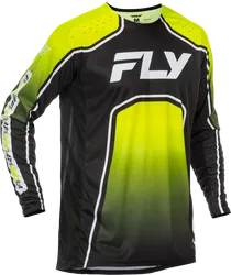 Fly Racing Youth Unisex Rayce Bicycle Jersey M Black White Green
