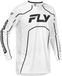 Fly Racing Youth Unisex Rayce Bicycle Jersey M White