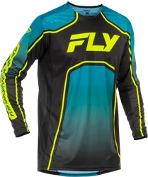 Fly Racing Adult Unisex Rayce Bicycle Jersey L Black Teal Green