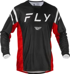 Fly Racing Adult Unisex Kinetic Mesh Center Jersey L Black White Red