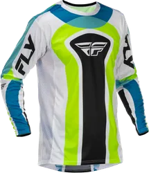 Fly Racing Adult Unisex Lite SE Current Jersey 2XL White Green Blue