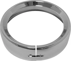 Harddrive 7 Clamp Style Chrome Frenched Headlight Trim Ring