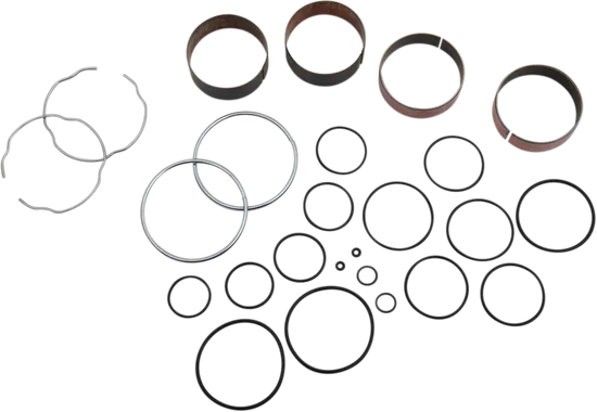 Moose Fork Bushing Kit w Washers Snap Seals 52mm Kawasaki Suzuki