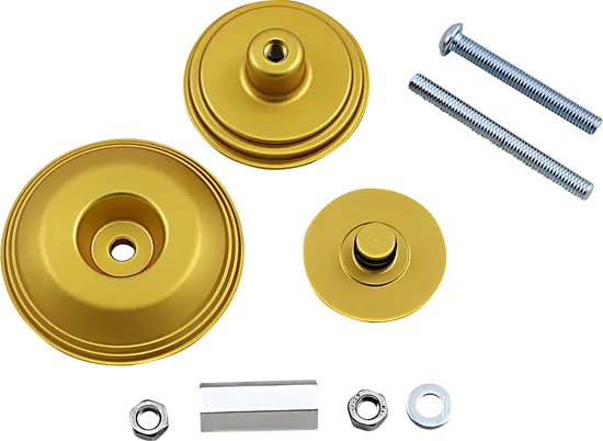 Kuryakyn Lodestar Rear Axle Sliders Gold Crash Guards Protectors