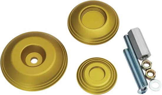 Kuryakyn Lodestar Rear Axle Sliders Gold Crash Guards Protectors