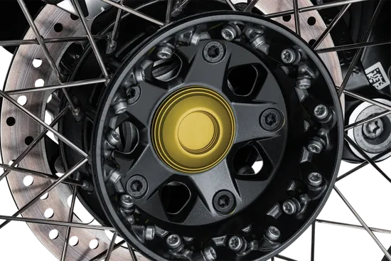 Kuryakyn Lodestar Rear Axle Sliders Gold Crash Guards Protectors