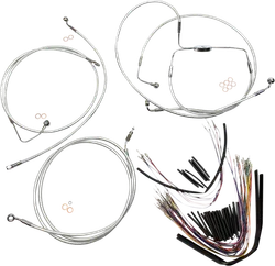 Magnum Control Clutch Brake Cable Kit Chrome for 12-14in. Apes ABS