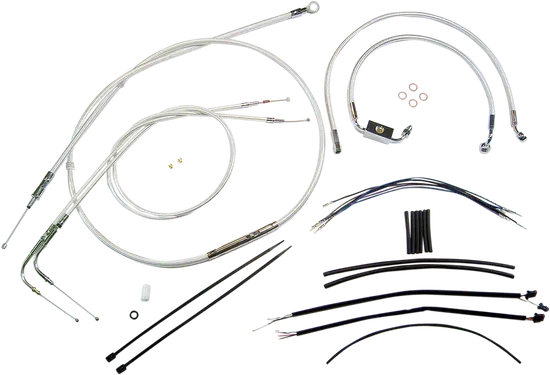 Magnum Control Clutch Brake Cable Kit Chrome for 15-17in. Apes