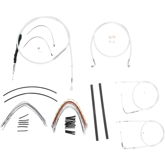 Magnum Control Clutch Brake Cable Kit Chrome for 12-14in. Apes 2
