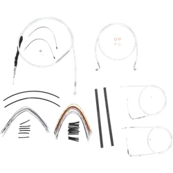 Magnum Control Clutch Brake Cable Kit Chrome for 12-14in. Apes