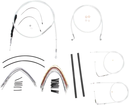 Magnum Control Clutch Brake Cable Kit Chrome for 15-17in. Apes 2