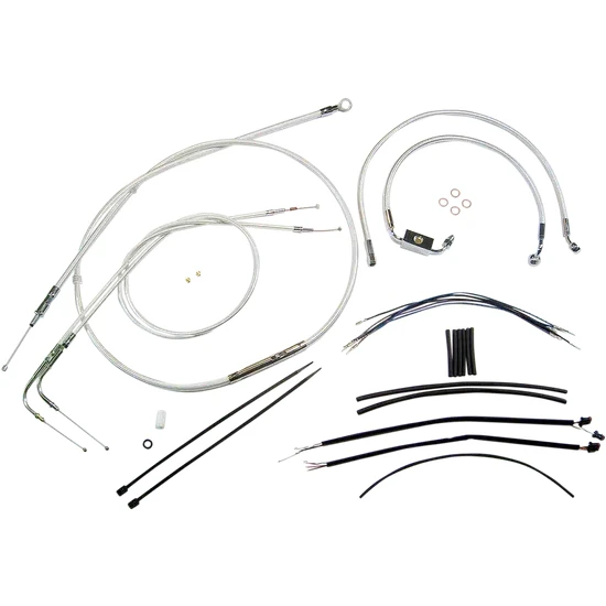 Magnum Control Clutch Brake Cable Kit Chrome for 12-14in. Apes 2