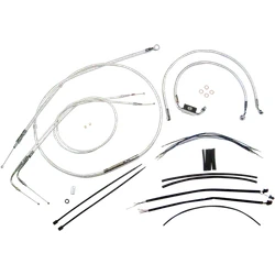 Magnum Control Clutch Brake Cable Kit Chrome for 12-14in. Apes