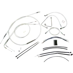 Magnum Control Clutch Brake Cable Kit Chrome for 12-14in. Apes ABS