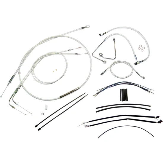 Magnum Control Clutch Brake Cable Kit Chrome for 15-17in. Apes ABS 2