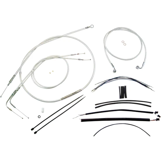 Magnum Control Clutch Brake Cable Kit Chrome for 12-14in. Apes 2
