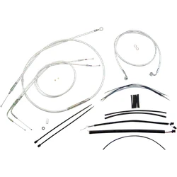 Magnum Control Clutch Brake Cable Kit Chrome for 12-14in. Apes